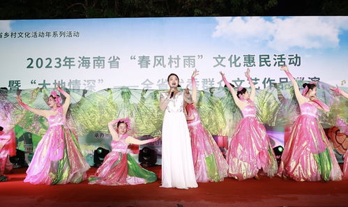 给儋州百姓带来一场文艺视觉盛宴全省优秀群众文艺作品巡演走进兰洋镇